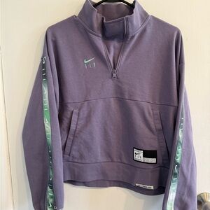 Nike Purple Half-Zip Sweatshirt